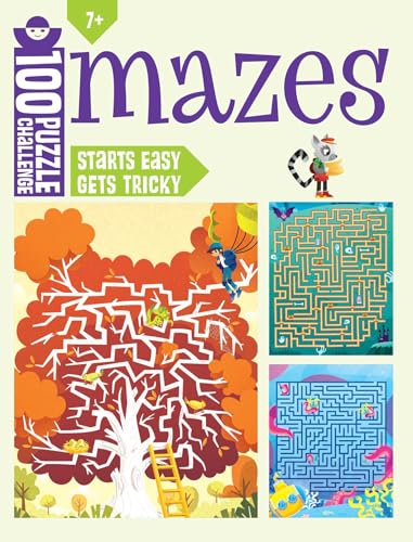 100 Puzzle Challenge: Mazes - Paperback
