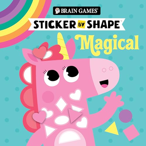 Brain Games - Sticker by Shape: Magical (for Kids Ages 3-6) - Paperback