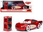 Cruising Lightning McQueen Red Metallic with Extra Wheels Disney & Pixar "Cars" Movie "Hollywood Rides" Series Diecast Model Car by Jada-4