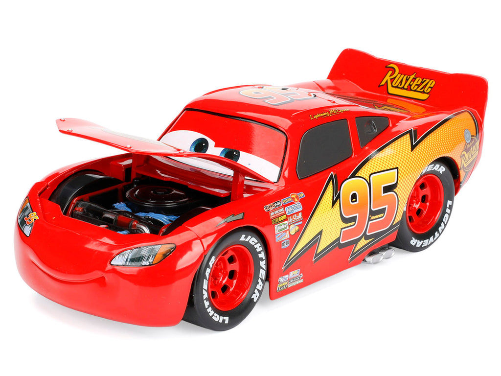 Lightning McQueen #95 Red Disney & Pixar "Cars" Movie "Hollywood Rides" Series Diecast Model Car by Jada-1