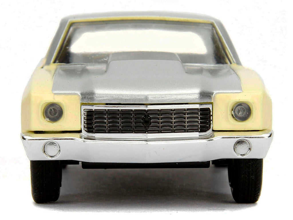 Chevrolet Monte Carlo Cream with Silver Hood and Top "The Fast and the Furious: Tokyo Drift" (2006) Movie "Fast & Furious" Series 1/32 Diecast Model Car by Jada-2