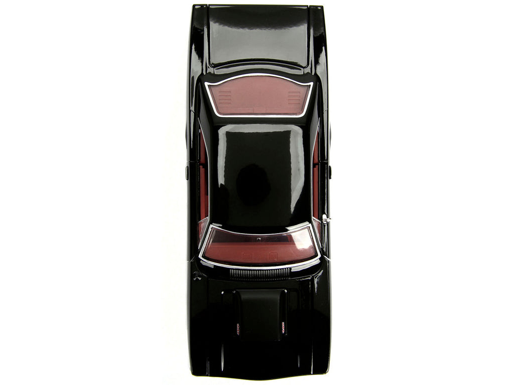 1970 Plymouth Road Runner 440 Black with Red Interior "Bigtime Muscle" Series 1/24 Diecast Model Car by Jada-4
