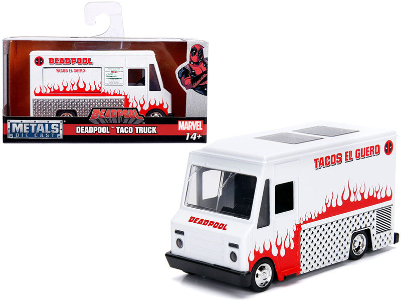 Deadpool Taco Truck White "Marvel" Series 1/32 Diecast Model by Jada-0