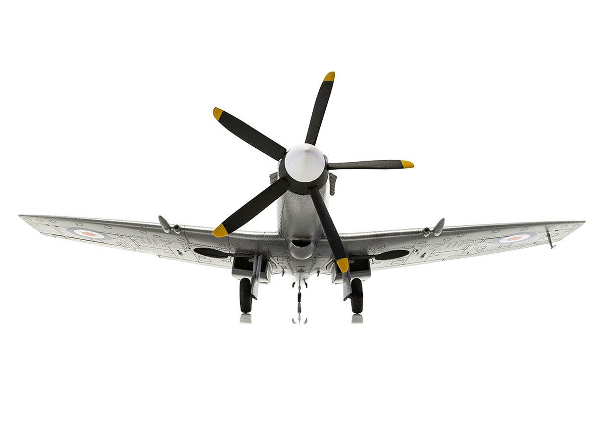 Level 2 Model Kit Supermarine Spitfire FR Mk.XIV Fighter Aircraft with 2 Scheme Options 1/48 Plastic Model Kit by Airfix-1