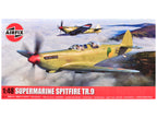 Level 2 Model Kit Supermarine Spitfire Tr.9 Fighter Aircraft with 2 Scheme Options 1/48 Plastic Model Kit by Airfix-0