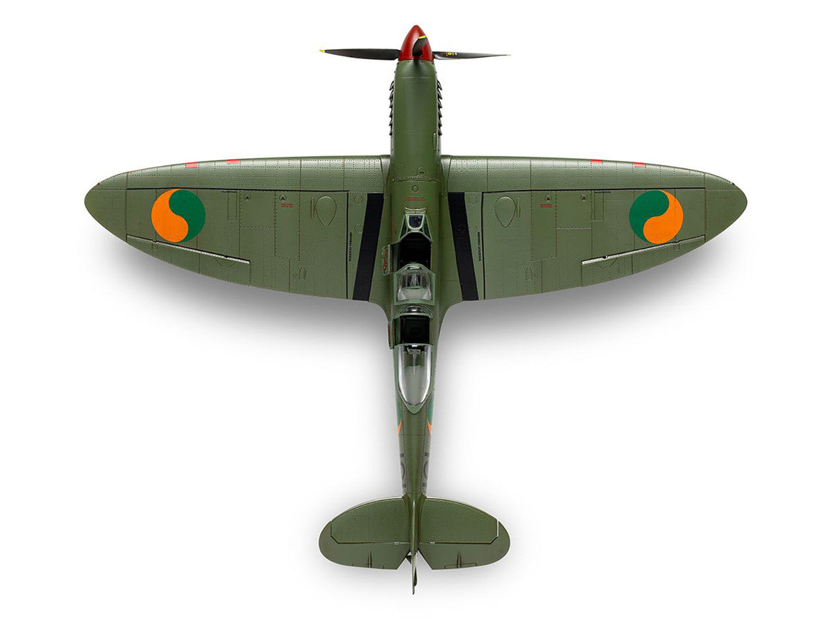 Level 2 Model Kit Supermarine Spitfire Tr.9 Fighter Aircraft with 2 Scheme Options 1/48 Plastic Model Kit by Airfix-4