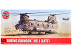 Level 3 Model Kit Boeing Chinook HC.1 (Late Production) Helicopter with 2 Scheme Options 1/72 Plastic Model Kit by Airfix-0