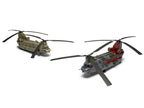 Level 3 Model Kit Boeing Chinook HC.1 (Late Production) Helicopter with 2 Scheme Options 1/72 Plastic Model Kit by Airfix-1