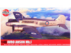 Level 3 Model Kit Avro Anson Mk.I Aircraft with 3 Scheme Options 1/48 Plastic Model Kit by Airfix-0