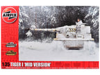 Level 3 Model Kit Tiger I "Mid Version" Tank with 2 Scheme Options 1/35 Plastic Model Kit by Airfix-0