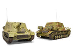 Level 3 Model Kit Sturmpanzer IV Brummbar "Mid Version" Tank with 2 Scheme Options 1/35 Plastic Model Kit by Airfix-1