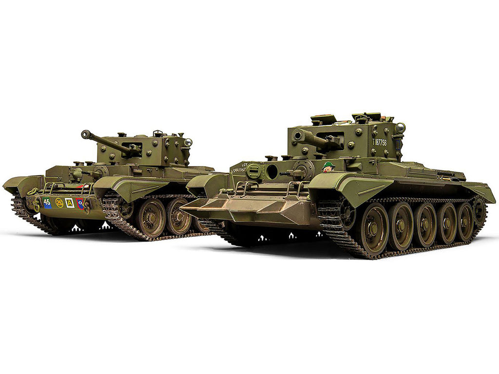 Level 3 Model Kit Cromwell Mk.IV / Mk.VI Cruiser Tank with 2 Scheme Options 1/35 Plastic Model Kit by Airfix-1