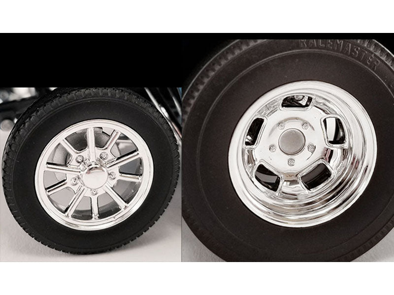 "Drag" Wheel and Tire Set of 4 pieces from 1961 Chevrolet Corvette Gasser for 1/18 Scale Models by ACME