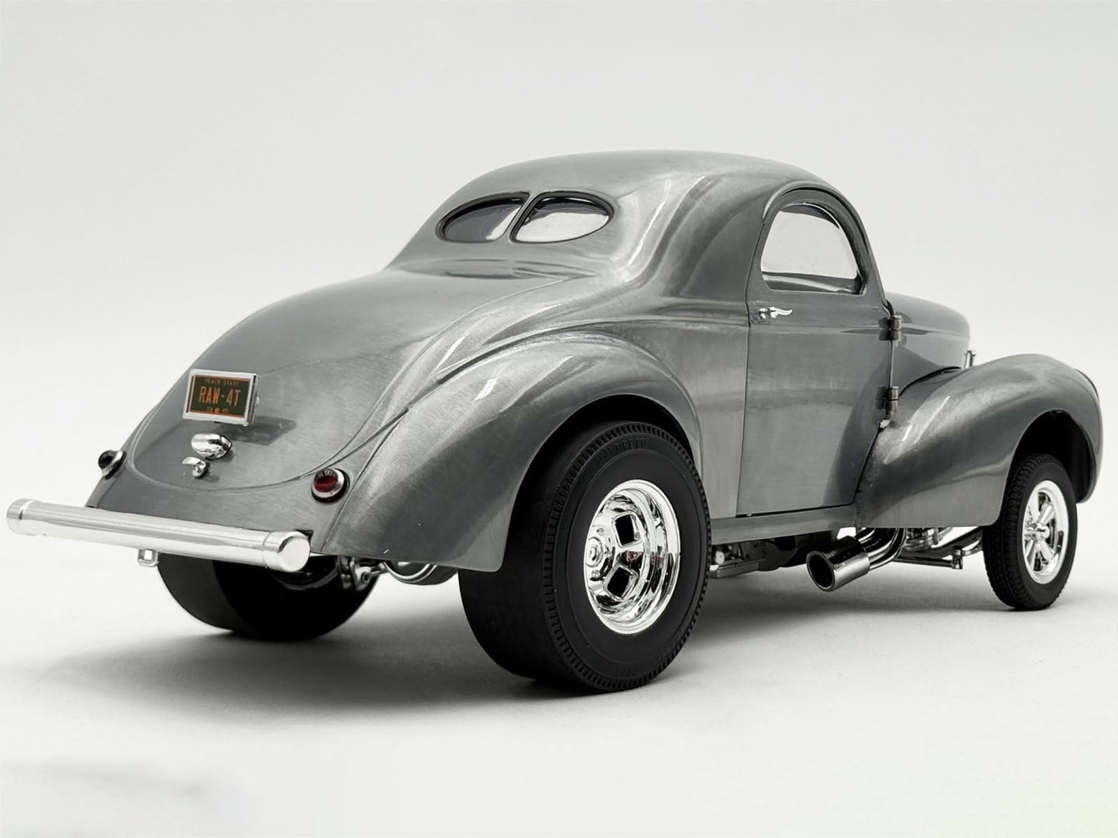1940 Gasser "Hammered Steel" Raw Metal Limited Edition to 306 pieces Worldwide 1/18 Diecast Model Car by ACME