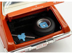 1972 Pontiac GTO LeMans Sundance Orange Metallic with GTO Stripes Limited Edition to 342 pieces Worldwide 1/18 Diecast Model Car by ACME-2