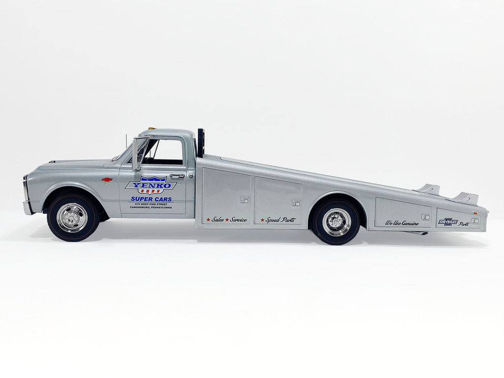 1967 Chevrolet C-30 Ramp Truck "Yenko Super Cars" Silver Metallic Limited Edition to 248 pieces Worldwide 1/18 Diecast Model Car by ACME-1