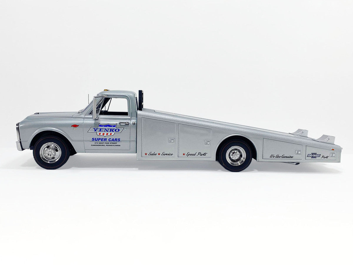 1967 Chevrolet C-30 Ramp Truck "Yenko Super Cars" Silver Metallic Limited Edition to 248 pieces Worldwide 1/18 Diecast Model Car by ACME-1