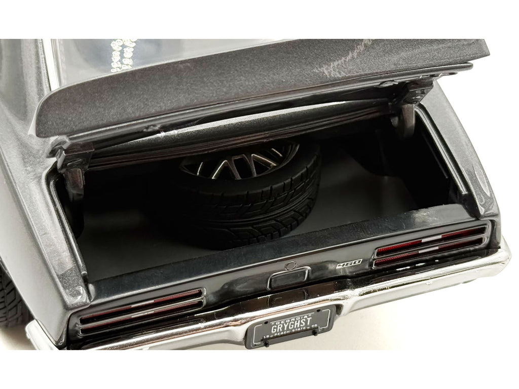 1968 Pontiac Firebird Street Fighter "Silver Bird" Gun Metal Gray Metallic Limited Edition to 400 pieces Worldwide 1/18 Diecast Model Car by ACME