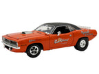 1970 Plymouth HEMI Cuda "Sun Kissed Cuda - Sox & Martin" Vitamin C Orange with Black Vinyl Top Limited Edition to 444 pieces Worldwide 1/18 Diecast Model Car by ACME-1