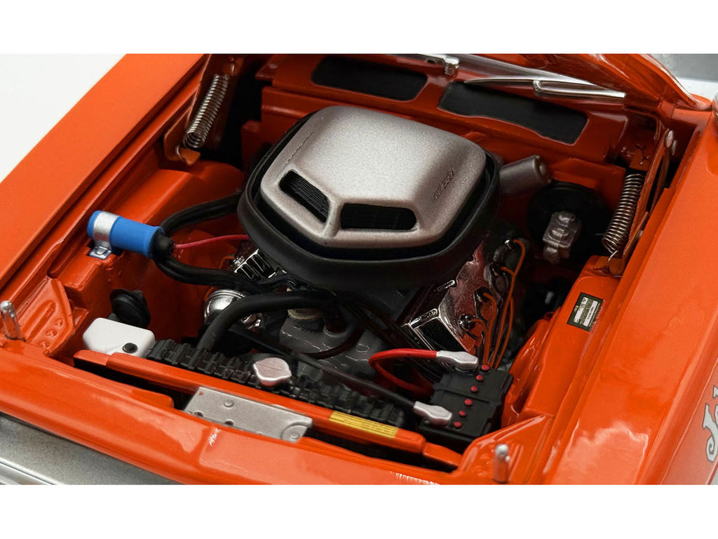 1970 Plymouth HEMI Cuda "Sun Kissed Cuda - Sox & Martin" Vitamin C Orange with Black Vinyl Top Limited Edition to 444 pieces Worldwide 1/18 Diecast Model Car by ACME-2