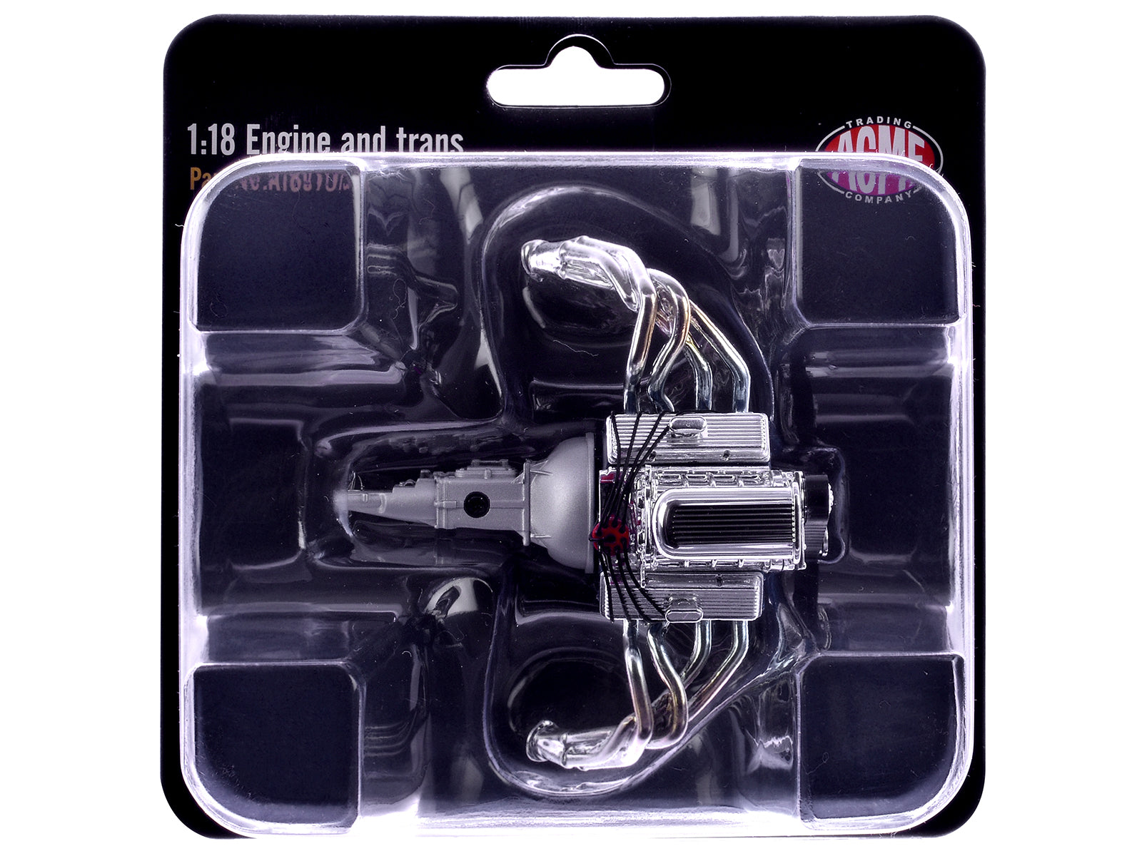 Blown 427 Engine & Transmission Replica from "1957 Chevrolet 150 Gasser" 1/18 Model by ACME