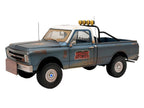 1967 Chevrolet K-10 Pickup Truck "World of Outlaws Push Truck" Blue (Rusted) with White Top Limited Edition to 378 pieces Worldwide 1/18 Model Car by ACME-1