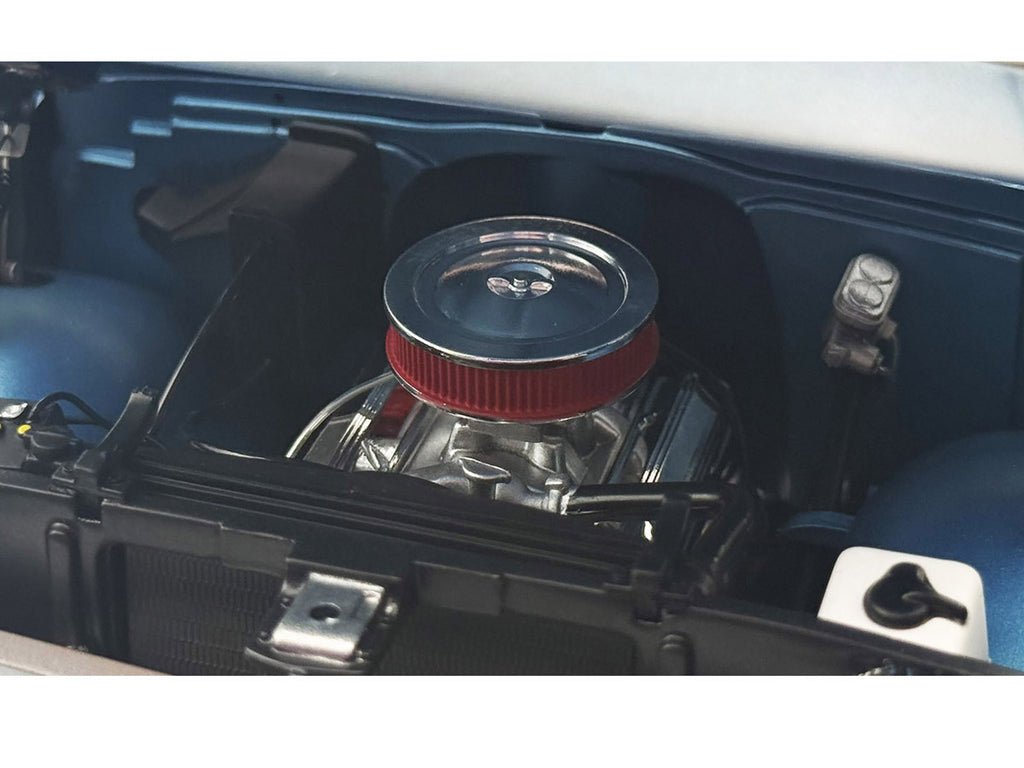 Small Block 350 Engine and Transmission Replica from "1967 Chevrolet K-10 Pickup Truck" 1/18 Model by ACME-1
