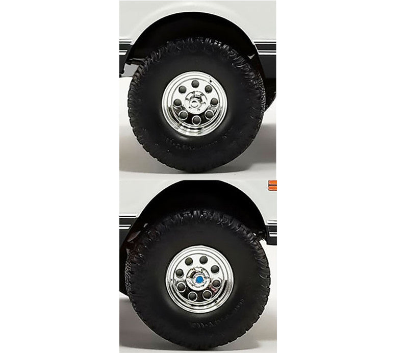 "Offroad" 35" Mag Wheel and Tire Set of 4 pieces from 1971 Chevrolet K5 Blazer for 1/18 Scale Models by ACME-0