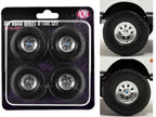 "Offroad" 35" Mag Wheel and Tire Set of 4 pieces from 1971 Chevrolet K5 Blazer for 1/18 Scale Models by ACME-2