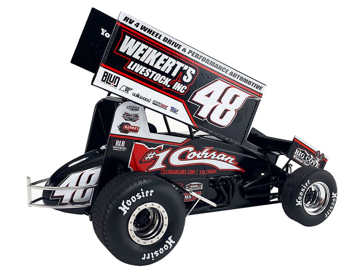 Winged Sprint Car #48 Danny Dietrich "Weikert's Livestock Inc." Gary Kauffman Racing (2024) 1/18 Diecast Model Car by ACME-2