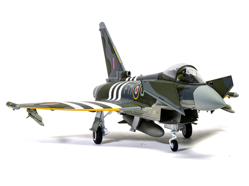 Eurofighter Typhoon FGR4 Fighter Aircraft "ZJ913 FM-G Moggy D-Day 80th Anniversary Display Scheme" (2024) Royal Air Force "The Aviation Archive" Series 1/48 Diecast Model by Corgi-0