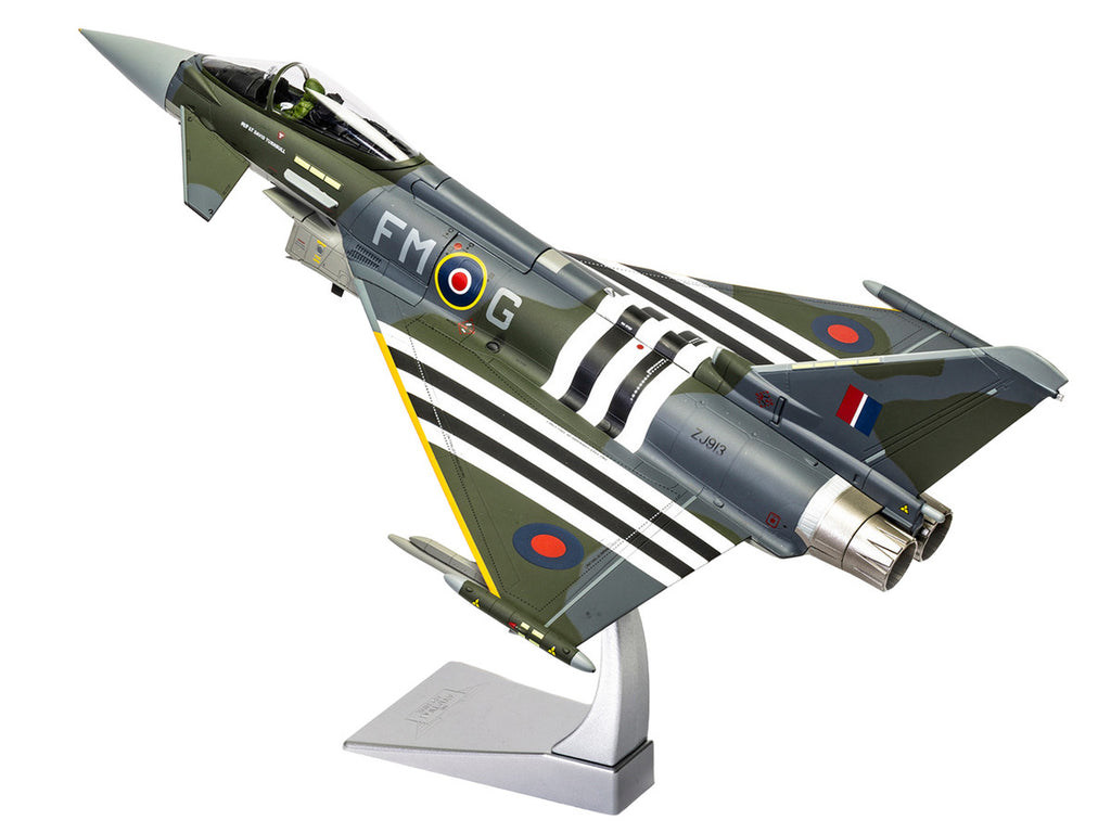Eurofighter Typhoon FGR4 Fighter Aircraft "ZJ913 FM-G Moggy D-Day 80th Anniversary Display Scheme" (2024) Royal Air Force "The Aviation Archive" Series 1/48 Diecast Model by Corgi-3