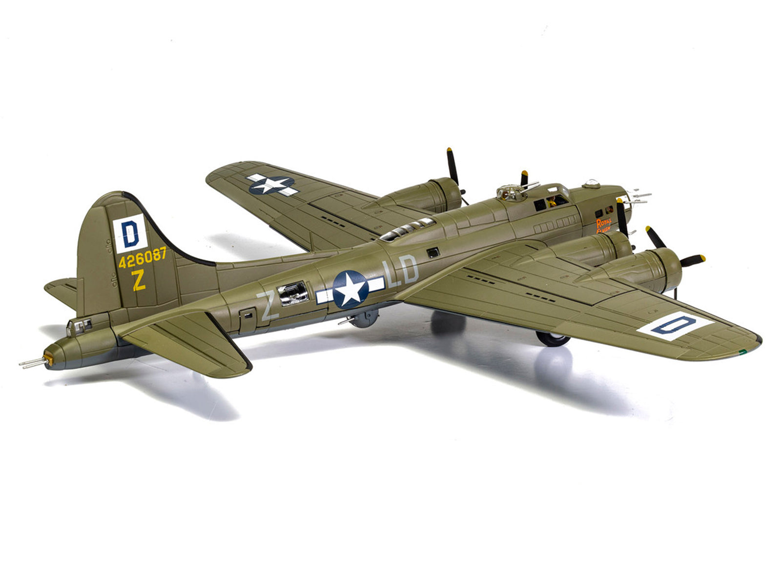 Boeing B-17F Flying Fortress Bomber Aircraft "42-6087 Royal Flush Lieutenant Robert 'Rosie' Rosenthal 418th BS 100th Bomb Group Thorpe Abbotts" (1943) United States Army Air Forces "The Aviation Archive" Series 1/72 Diecast Model by Corgi