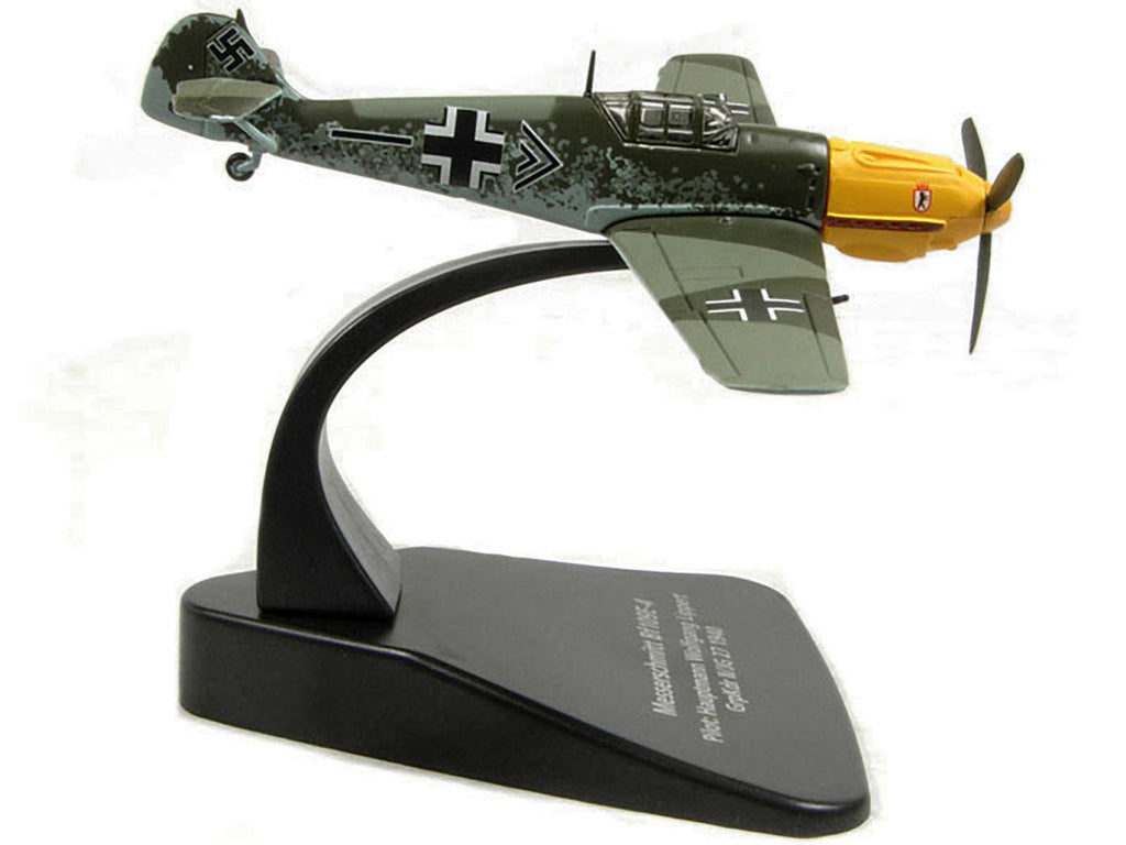 Messerschmitt Bf 109E-4 Fighter Plane Pilot: Hauptmann Wolfgang Lippert GrpKdr II/JG 27 (1940) "Oxford Aviation" Series 1/72 Diecast Model Airplane by Oxford Diecast-1