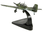 Junkers Ju 87B "Stuka Stab" Dive Bomber Plane III/StG 77 Caen France (1940) "Oxford Aviation" Series 1/72 Diecast Model Airplane by Oxford Diecast-2