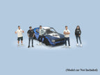 "Liberty Walk Team" 5 piece Diecast Figure Set (5 Figures) Limited Edition for 1/64 Scale Models by American Diorama-1