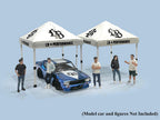 "Liberty Walk" Canopy 2 Piece Set White Limited Edition for 1/64 Scale Models by American Diorama-1