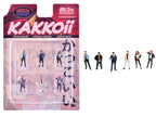 "Kakkoii" 6 piece Diecast Figures Set 1/64 Scale Models by American Diorama