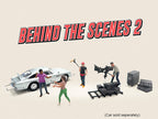 "Behind The Scenes #2" 7 piece (4 People 3 Accessories) Diecast Figures Set 1/64 Scale Models by American Diorama-2