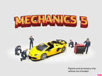 "Mechanics #5" 6 piece Diecast Figure Set (5 Figures 1 Tool Cabinet) Limited Edition for 1/64 Scale Models by American Diorama-1