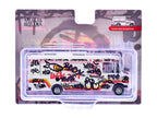 Food Truck "The Graffiti Truck" White with Graphics 1/64 Diecast Model by American Diorama-1