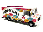 Food Truck "The LB Cafe Truck - Liberty Walk" White with Graphics 1/64 Diecast Model by American Diorama