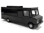 Food Truck Plain Black 1/64 Diecast Model by American Diorama