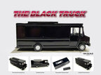 Food Truck Plain Black 1/64 Diecast Model by American Diorama-2