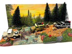 "Overland Off-Road" Diorama with Forest Background for 1/64 Scale Models by American Diorama-1