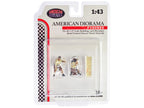 "4X4 Mechanics" 2 Piece Diecast Figure Set 4 for 1/43 Scale Models by American Diorama-3