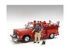 "Firefighters" 6 piece Figure Set (4 Males 1 Dog 1 Accessory) for 1/18 Scale Models by American Diorama-2