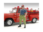 "Firefighters" 6 piece Figure Set (4 Males 1 Dog 1 Accessory) for 1/18 Scale Models by American Diorama-4