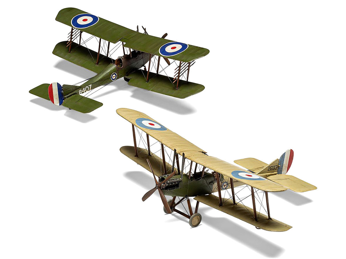 Level 2 Model Kit Royal Aircraft Factory BE2c Aircraft with 2 Scheme Options 1/72 Scale Plastic Model Kit by Airfix-3