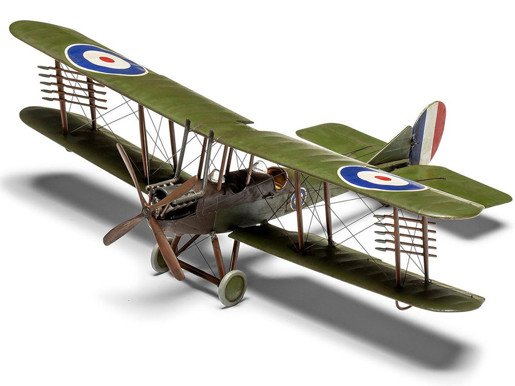 Level 2 Model Kit Royal Aircraft Factory BE2c Aircraft with 2 Scheme Options 1/72 Scale Plastic Model Kit by Airfix-2